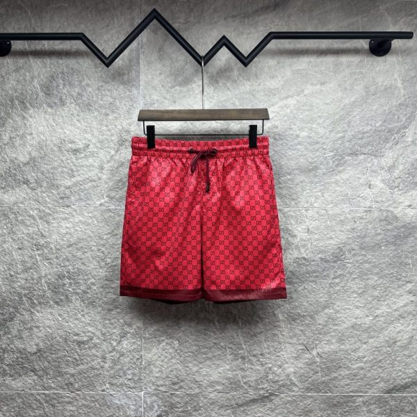 designer,replica,clothing,fake,1:1,lv,luxury,high quality Gucci’s new all-over double Glogo print couple beach shorts (O485Z3)