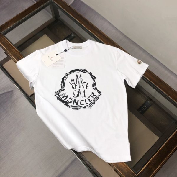 designer,replica,clothing,fake,1:1,lv,luxury,high quality Style number M1104 Moncler 《Official website same printed pattern》 Double yarn pure cotton short-sleeved shirt (WN2KSJ)