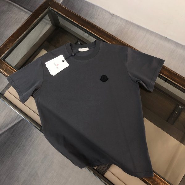 designer,replica,clothing,fake,1:1,lv,luxury,high quality Style number M1107 Moncler 《Official website same print pattern》 Double yarn pure cotton short-sleeved T-shirt (3DSEK1)