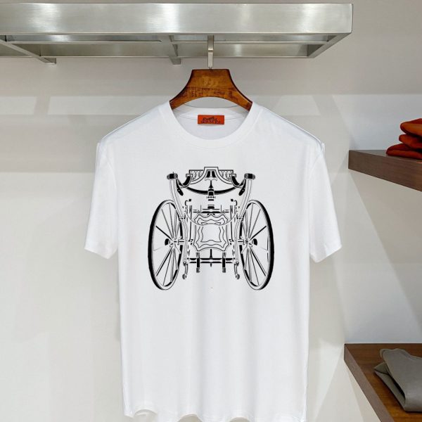 designer,replica,clothing,fake,1:1,lv,luxury,high quality Hermès H43 Summer New Mercerized Cotton Short-Sleeve T-Shirt (HGMIZF)