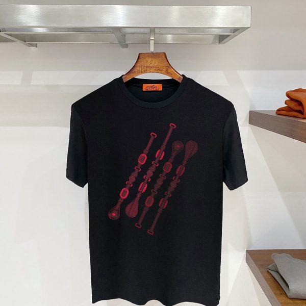 designer,replica,clothing,fake,1:1,lv,luxury,high quality Hermès H49 Summer New Mercerized Cotton Short-Sleeve T-Shirt (CIE65M)