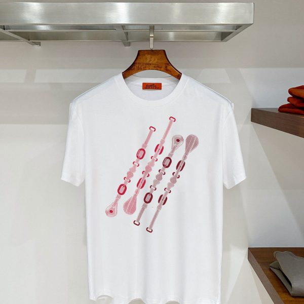 designer,replica,clothing,fake,1:1,lv,luxury,high quality Hermès H49 Summer New Mercerized Cotton Short-Sleeve T-Shirt (ZVNSRF)