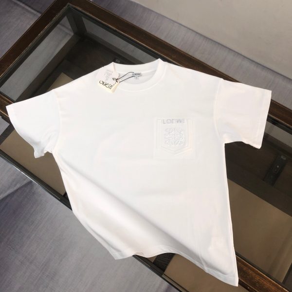 designer,replica,clothing,fake,1:1,lv,luxury,high quality LOEWE Spring/Summer 2020 New Arrival Couple Crew Neck T-Shirt with Faux Pockets and Letter Logo Label (7R0GU0)