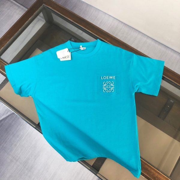 designer,replica,clothing,fake,1:1,lv,luxury,high quality LOEWE Spring/Summer 2020 New Arrival Couple Crew Neck T-Shirt with Faux Pockets and Letter Logo Label (TD78KL)