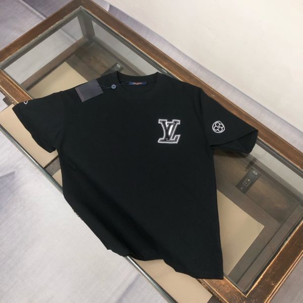 designer,replica,clothing,fake,1:1,lv,luxury,high quality Louis Vuitton (LV) latest versatile short-sleeved T-shirt (JLTE7B)