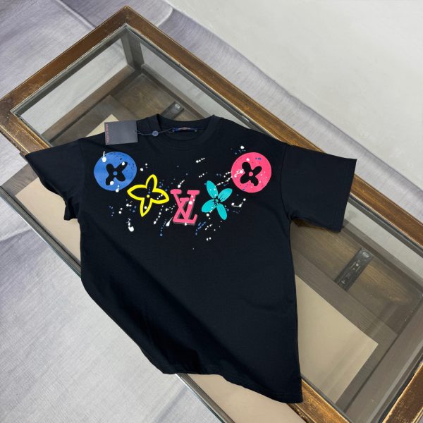 designer,replica,clothing,fake,1:1,lv,luxury,high quality Louis Vuitton’s latest printed logo pattern short-sleeved T-shirt (9BFEQ9)