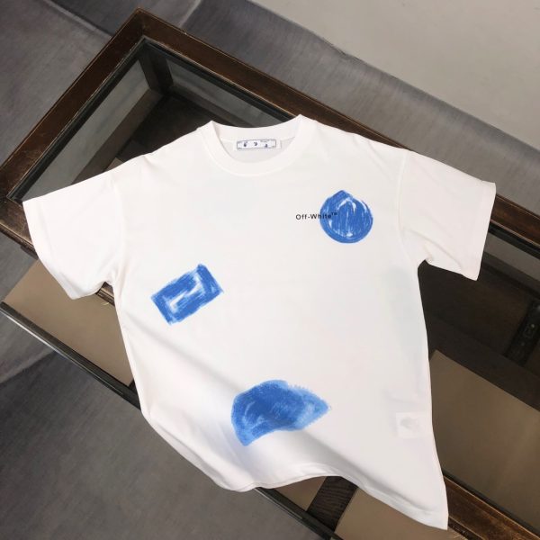 designer,replica,clothing,fake,1:1,lv,luxury,high quality OFF-WHITE Spring/Summer New Arrival Couple Crew Neck T-Shirt with Letter Logo Marking (NDVK2D)