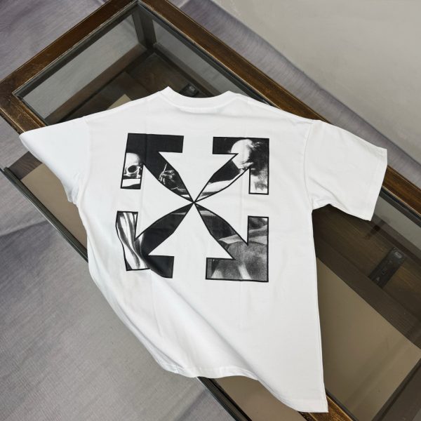 designer,replica,clothing,fake,1:1,lv,luxury,high quality OFF-WHITE Spring/Summer New Arrival: Couple’s Crew Neck T-Shirt with Letter Logo (QDCJJA)