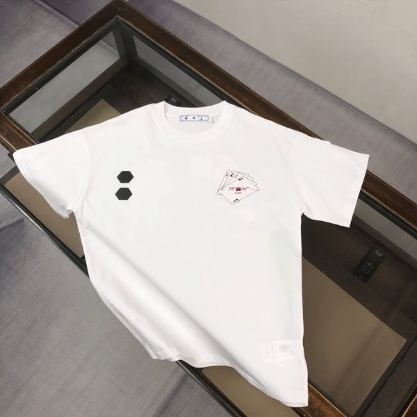 designer,replica,clothing,fake,1:1,lv,luxury,high quality OFF-WHITE Spring/Summer New Arrival Couple Crew Neck T-Shirt with Letter Logo (SXC8KU)