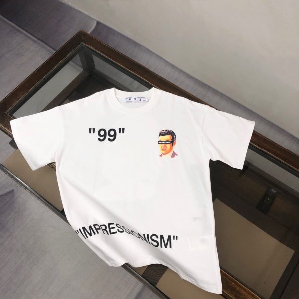 designer,replica,clothing,fake,1:1,lv,luxury,high quality OFF-WHITE Spring/Summer New Arrival Couple Crew Neck T-Shirt with Letter Logo Marking (W6WXKK)