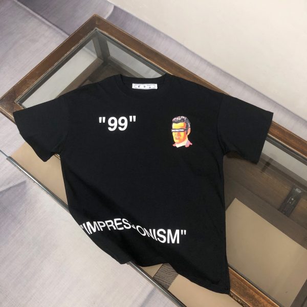 designer,replica,clothing,fake,1:1,lv,luxury,high quality OFF-WHITE Spring/Summer New Arrival: Couple’s Crew Neck T-Shirt with WUFBHI Logo