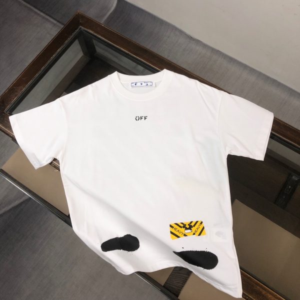 designer,replica,clothing,fake,1:1,lv,luxury,high quality OFF-WHITE Spring/Summer New Arrival Couple Crew Neck T-Shirt with Letter Logo (Z19W8E)
