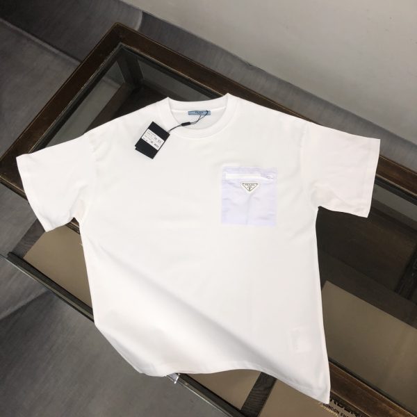 designer,replica,clothing,fake,1:1,lv,luxury,high quality PRADA New Versatile Short-Sleeve T-Shirt (6B8VG9)
