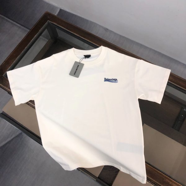 designer,replica,clothing,fake,1:1,lv,luxury,high quality BALENCIAGA boutique style crew neck short-sleeved T-shirt (X4RV9I)