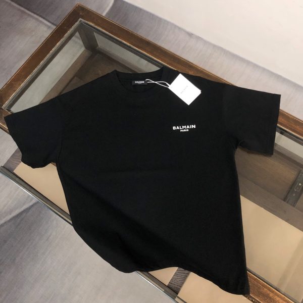 designer,replica,clothing,fake,1:1,lv,luxury,high quality BALMAIN’s latest logo-printed short-sleeved T-shirt for couples (IBGUGW)