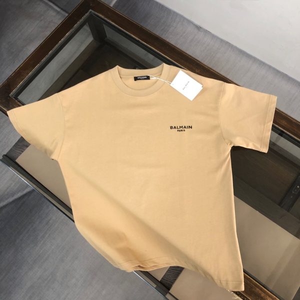 designer,replica,clothing,fake,1:1,lv,luxury,high quality BALMAIN’s latest logo-printed short-sleeved T-shirt for couples (MOTN20)