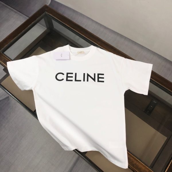 designer,replica,clothing,fake,1:1,lv,luxury,high quality CELINE boutique style crew neck short-sleeved T-shirt (5LD4Y7)