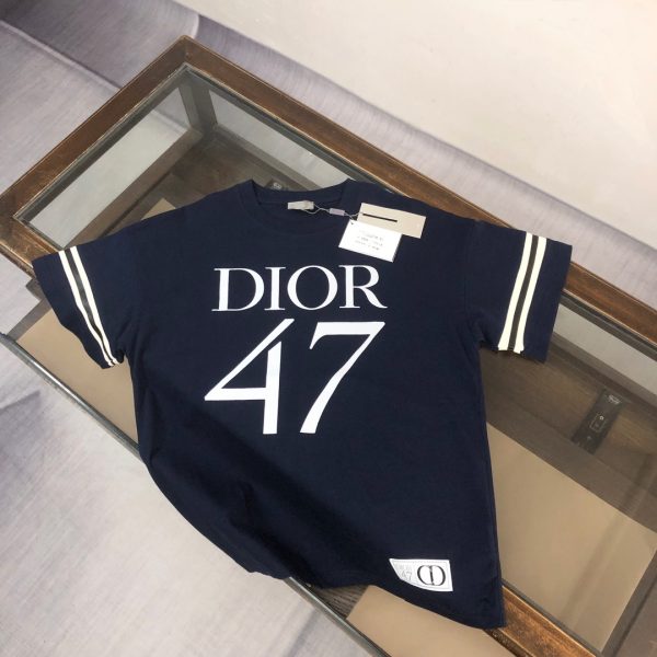 designer,replica,clothing,fake,1:1,lv,luxury,high quality DIOR boutique style crew neck printed short-sleeved T-shirt (9EIEBF)