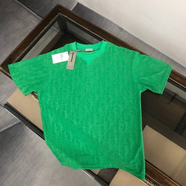 designer,replica,clothing,fake,1:1,lv,luxury,high quality DIOR boutique style terry fleece crew neck T-shirt, couple style (1ZDE7A)