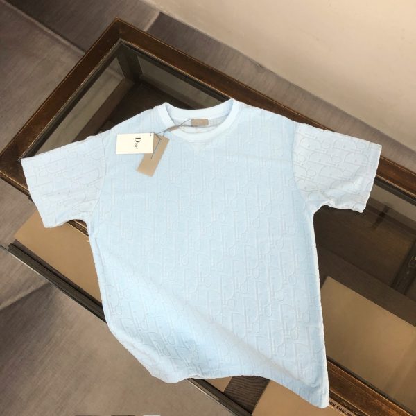 designer,replica,clothing,fake,1:1,lv,luxury,high quality DIOR boutique style terry fleece crew neck T-shirt, couple style (Q4ZQ4Y)