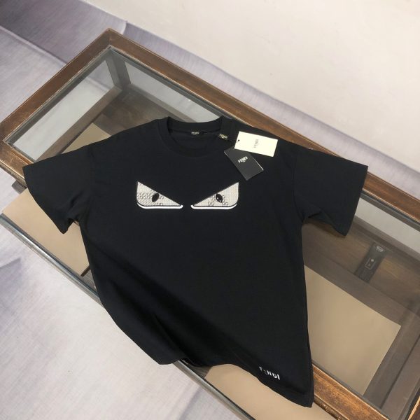 designer,replica,clothing,fake,1:1,lv,luxury,high quality FENDI boutique style crew neck short-sleeved T-shirt (HRCXC2)