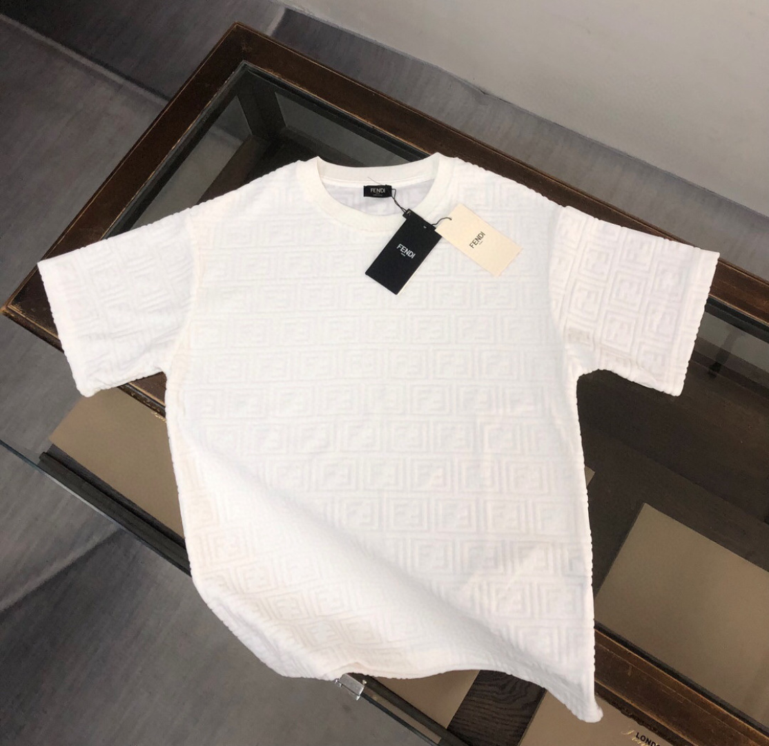 designer,replica,clothing,fake,1:1,lv,luxury,high quality FENDI boutique style terry cloth crew neck short-sleeved shirt (BJCVN7) designer,replica,clothing,fake,1:1,lv,luxury,high quality FENDI boutique style terry cloth crew neck short-sleeved shirt (BJCVN7)