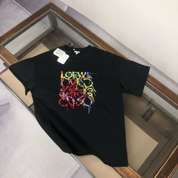designer,replica,clothing,fake,1:1,lv,luxury,high quality LOEWE boutique style crew neck short-sleeved T-shirt (AUSX31)