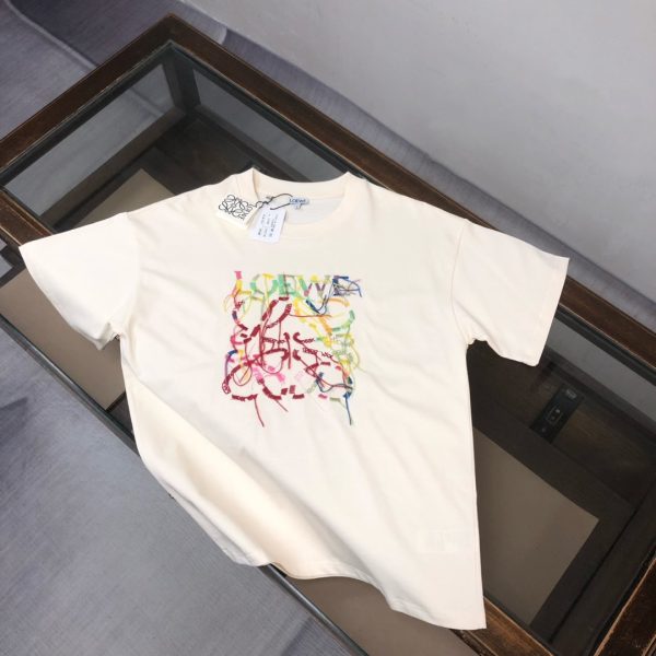 designer,replica,clothing,fake,1:1,lv,luxury,high quality LOEWE s same style as those in boutiques, crew neck short-sleeved T-shirt (TI2293)