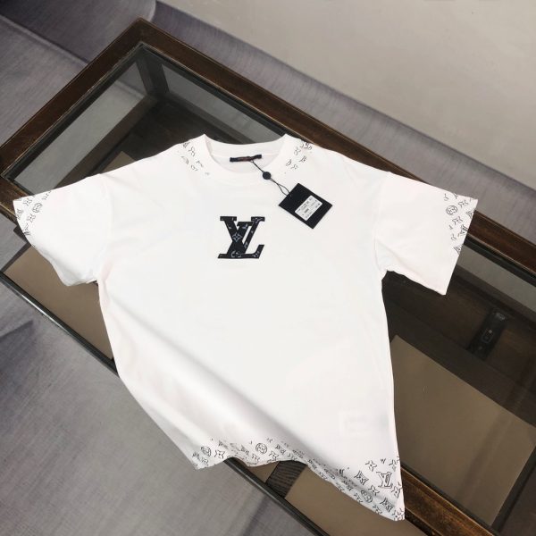 designer,replica,clothing,fake,1:1,lv,luxury,high quality Louis Vuitton boutique style crew neck short-sleeved shirt (ZMEFOO)