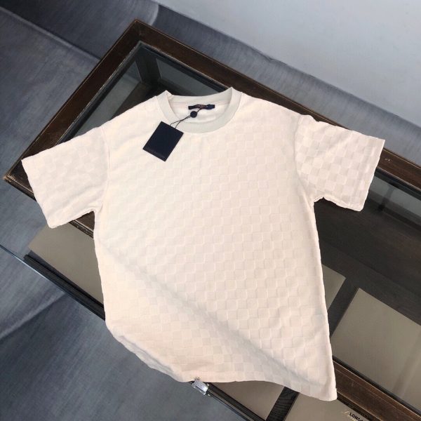 designer,replica,clothing,fake,1:1,lv,luxury,high quality Louis Vuitton boutique style terry cloth crew neck short-sleeved shirt (4UGLWY)