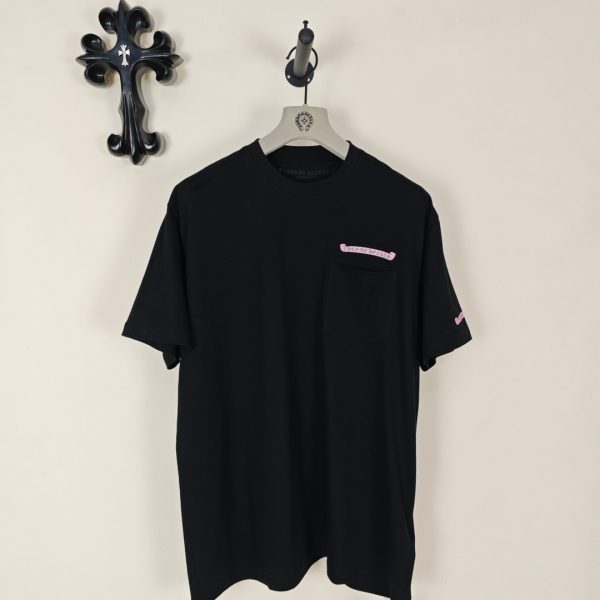 designer,replica,clothing,fake,1:1,lv,luxury,high quality Chrome Hearts Green and Pink Print Roll Short-Sleeve T-Shirt (C86SN9)
