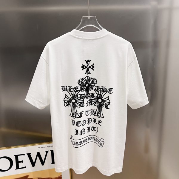 designer,replica,clothing,fake,1:1,lv,luxury,high quality Chrome Hearts Spring/Summer New Arrival: Short-Sleeve Crew Neck T-Shirt (E0F9F1)