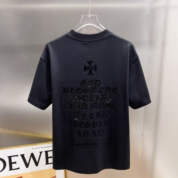 designer,replica,clothing,fake,1:1,lv,luxury,high quality Chrome Hearts Spring/Summer New Arrival: Short-Sleeve Crew Neck T-Shirt (NYF2EG)