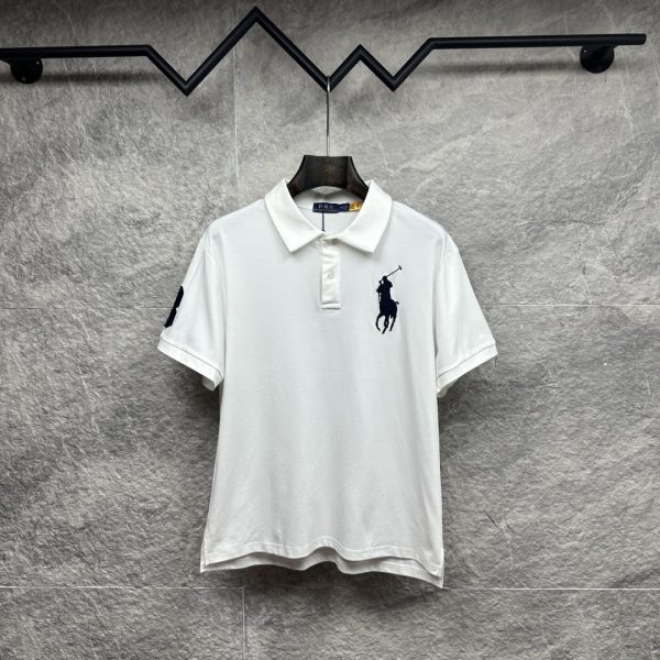 designer,replica,clothing,fake,1:1,lv,luxury,high quality Ralph Lauren’s new large logo embroidered equestrian logo polo shirt/T-shirt for couples (NACHB7)