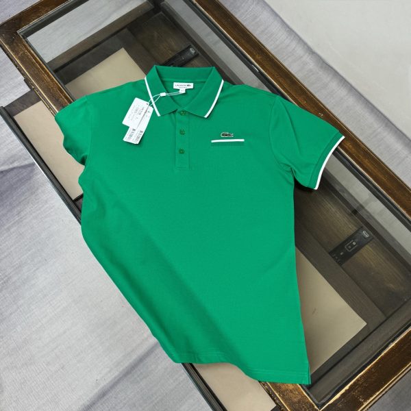 designer,replica,clothing,fake,1:1,lv,luxury,high quality Latest LACOSTE business casual short-sleeved polo shirt with turn-down collar, unisex (HV9EF4)
