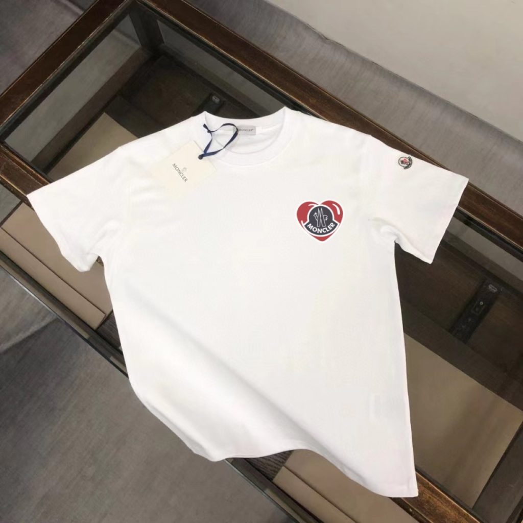 designer,replica,clothing,fake,1:1,lv,luxury,high quality Style number M1023 Moncler 《Official Website Print》 Double Yarn Pure Cotton Short-Sleeve T-Shirt (VSELCK)