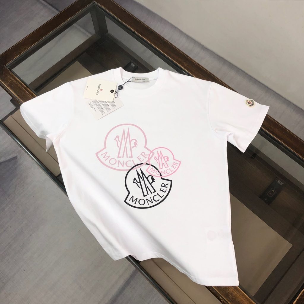 designer,replica,clothing,fake,1:1,lv,luxury,high quality Style number M1024 Moncler 《Official Website Print》 Double Yarn Pure Cotton Short-Sleeve T-Shirt (EUGZ5Y)