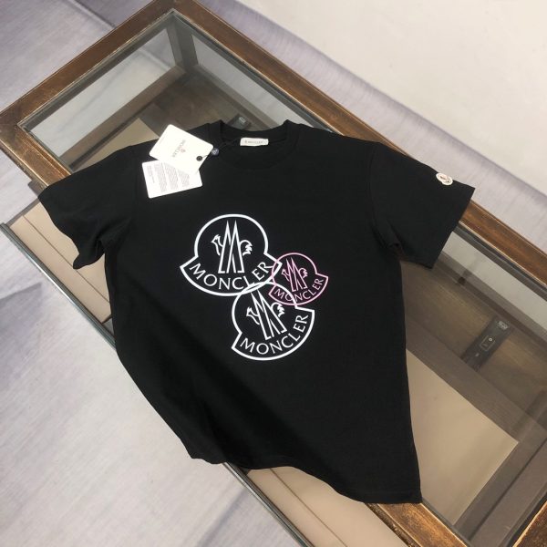 designer,replica,clothing,fake,1:1,lv,luxury,high quality Style number M1024 Moncler 《Official Website Print》 Double Yarn Pure Cotton Short-Sleeve T-Shirt (L92RCX)
