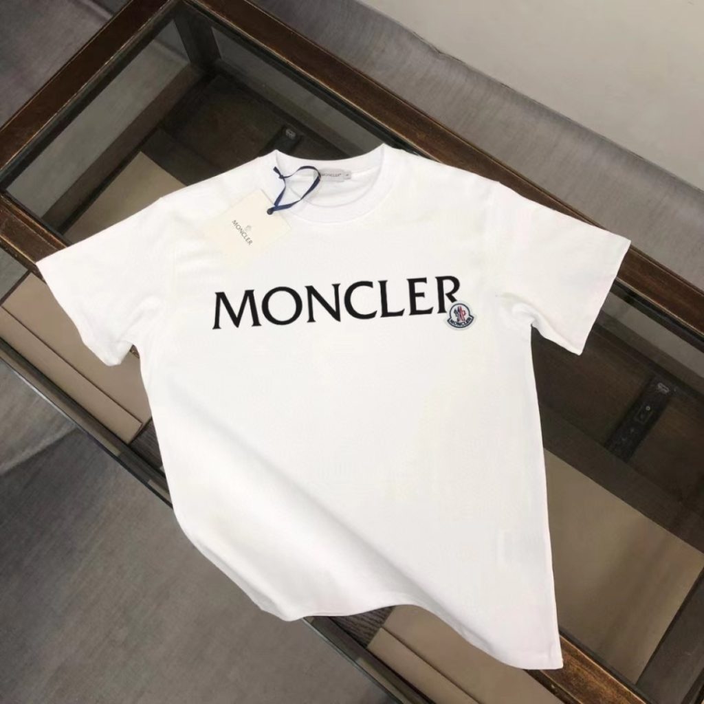 designer,replica,clothing,fake,1:1,lv,luxury,high quality Style number M1025 Moncler 《Official website print》 Double yarn pure cotton short-sleeved shirt (4JAKCO)