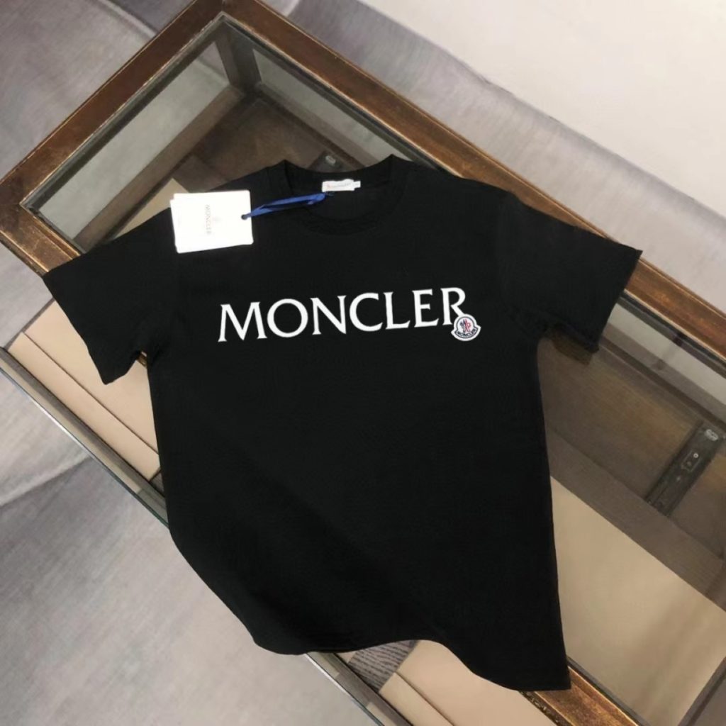 designer,replica,clothing,fake,1:1,lv,luxury,high quality Style number M1025 Moncler 《Official website print》 Double yarn pure cotton short-sleeved shirt (7DAXJM)