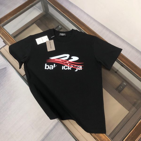 designer,replica,clothing,fake,1:1,lv,luxury,high quality Balenciaga’s latest printed crew neck short-sleeved shirt for couples (9B1E7H)