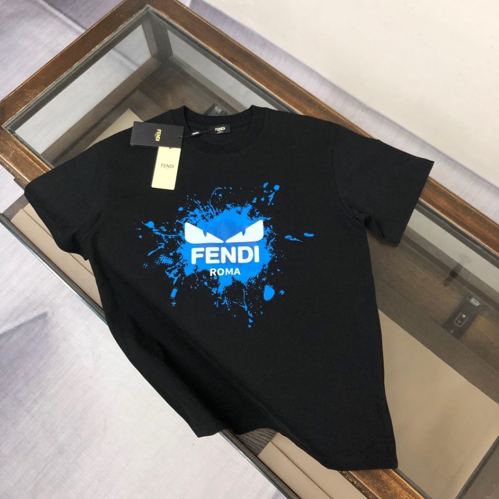 designer,replica,clothing,fake,1:1,lv,luxury,high quality FENDI 24 Newest Couple Short-Sleeve T-Shirt (GWEJQZ)