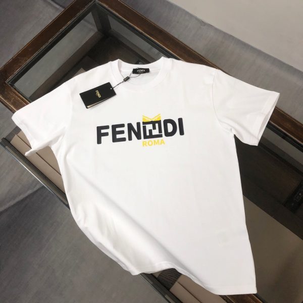 designer,replica,clothing,fake,1:1,lv,luxury,high quality FENDI Summer New Crew Neck Short-Sleeve T-Shirt (3E5KMZ)