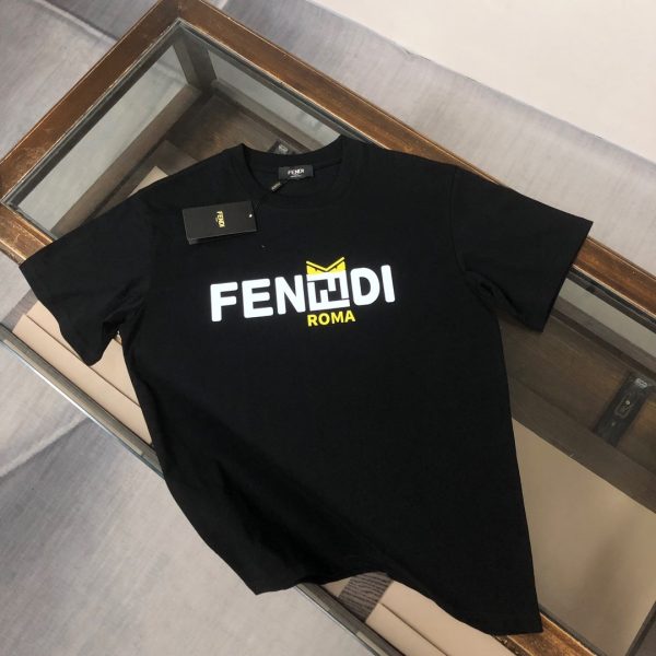 designer,replica,clothing,fake,1:1,lv,luxury,high quality FENDI Summer New Crew Neck Short-Sleeve T-Shirt (EIV18M)