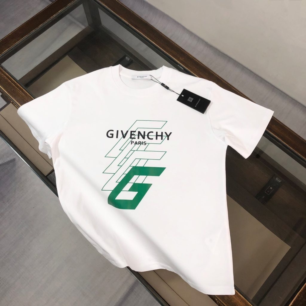 designer,replica,clothing,fake,1:1,lv,luxury,high quality GIV ENCHY’s latest couple’s style letter print crew neck short-sleeved T-shirt (HDI7U7)
