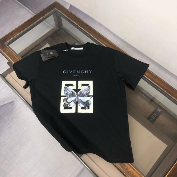 designer,replica,clothing,fake,1:1,lv,luxury,high quality Givenchy’s latest couple’s round neck short-sleeved shirt (20LHSE)