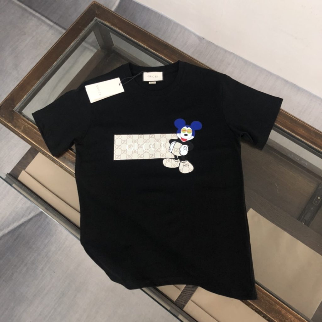 designer,replica,clothing,fake,1:1,lv,luxury,high quality GUCCI Summer New Crew Neck Short-Sleeve T-Shirt (E25C4A)