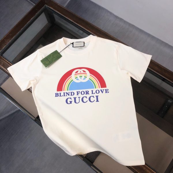 designer,replica,clothing,fake,1:1,lv,luxury,high quality GUCCI Summer New Crew Neck Short-Sleeve T-Shirt (G9BHY0)