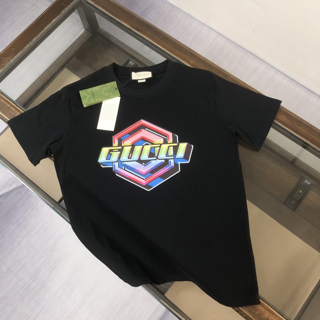 designer,replica,clothing,fake,1:1,lv,luxury,high quality GUCCI Summer New Crew Neck Short-Sleeve T-Shirt (R0BZU7)