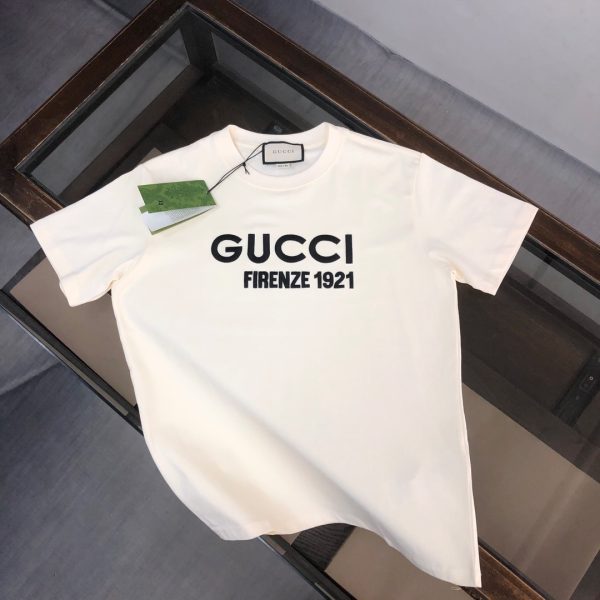 designer,replica,clothing,fake,1:1,lv,luxury,high quality GUCCI Summer New Crew Neck Short-Sleeve T-Shirt (TII8W6)